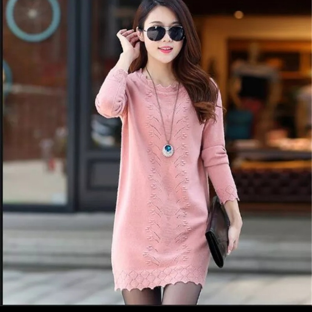 Medium pink soft dress